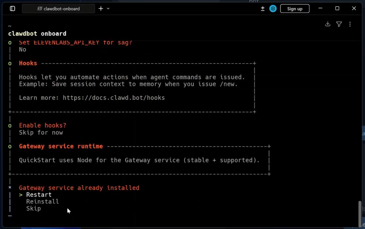 Перезапуск сервісу або вибір опції Restart.