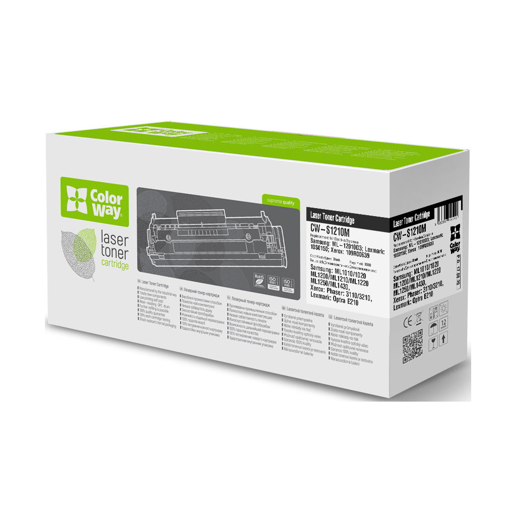 Картридж ColorWay для Samsung ML-1210D3/XEROX 3110 (CW-S1210M) Картридж ColorWay для Samsung ML-1210D3/XEROX 3110 (CW-S1210M)