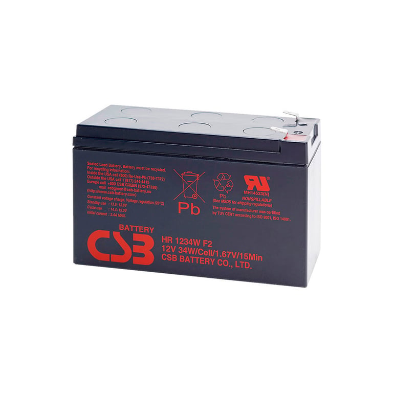 Батарея до ДБЖ 12В 9Аг CSB (HR1234WF2) - фото 1