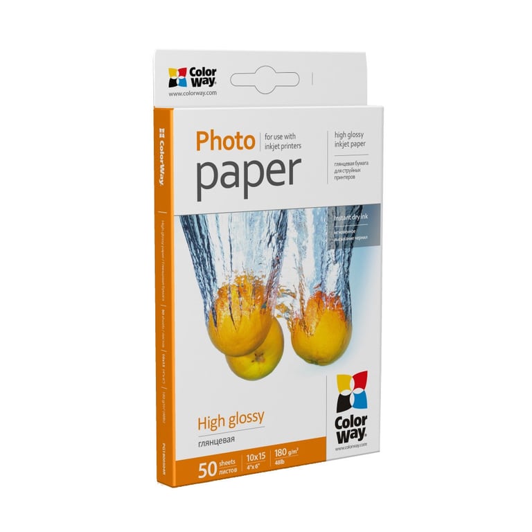 Фотопапір ColorWay 10x15 180г glossy, 50с (PG1800504R) - фото 2