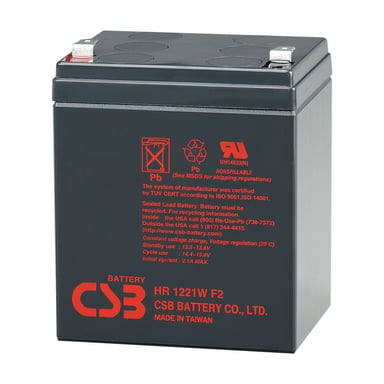 Батарея до ДБЖ 12В 5 Ач CSB (HR1221W F2) - фото 1