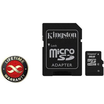 Карта пам'яті Kingston 8Gb microSDHC class 4 (SDC4/8GB) - фото 1