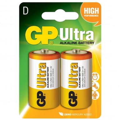 Батарейка Gp D GP Ultra LR20 * 2 (13AU-U2 / 4891199034442) - фото 1