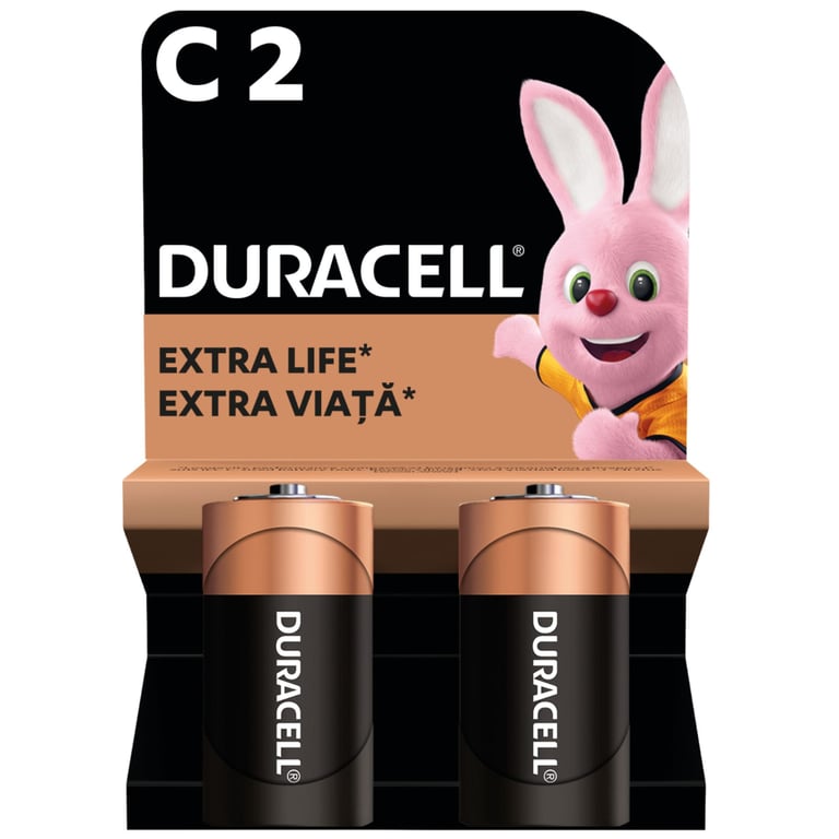 Батарейка Duracell C LR14 лужна 2шт. в упаковці (5000394052529 / 81483545) - фото 1