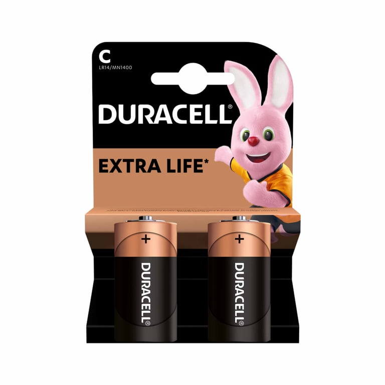 Батарейка Duracell C LR14 лужна 2шт. в упаковці (5000394052529 / 81483545) - фото 2