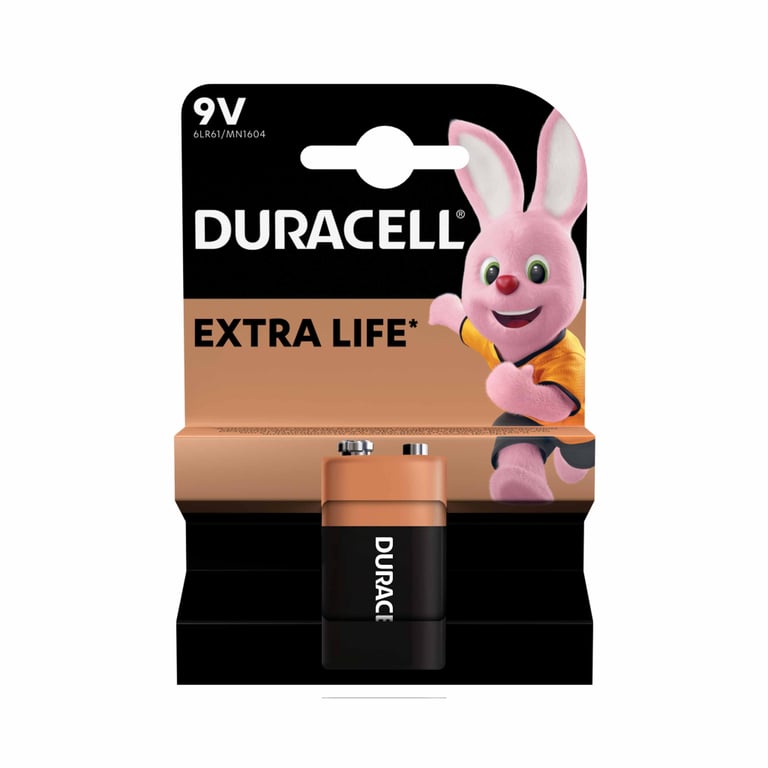 Батарейка Duracell 9V лужна 1шт. в упаковці (5000394066267 / 81483681) - фото 2
