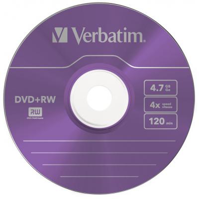 Диск DVD Verbatim 4.7Gb 4x SlimCase 5шт Color (43297) - фото 3
