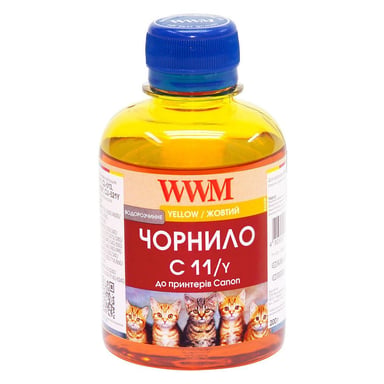 Чорнило WWM CANON CL441/511/513/CLI521/426 Yellow (C11/Y) - фото 1