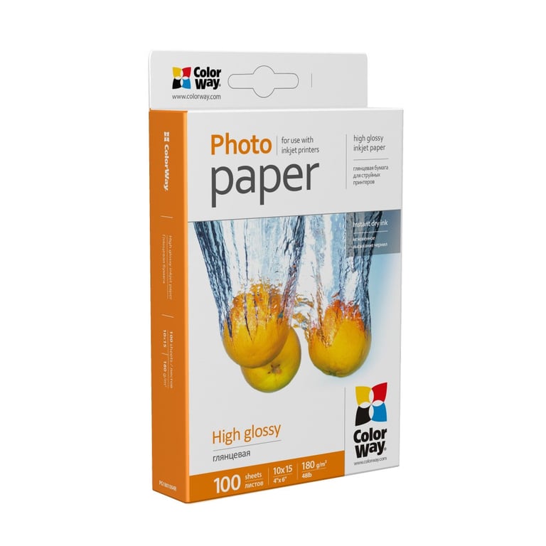 Фотопапір ColorWay 10x15 180г glossy, 100с (PG1801004R) - фото 2