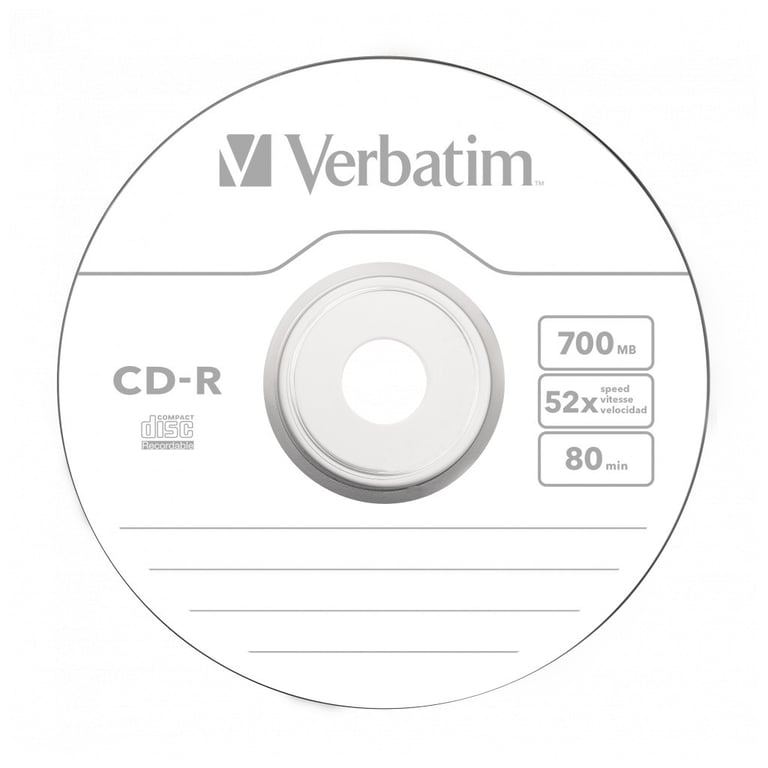 Диск CD Verbatim CD-R 700Mb 52x Spindle Wrap box Extra (43725) - фото 4