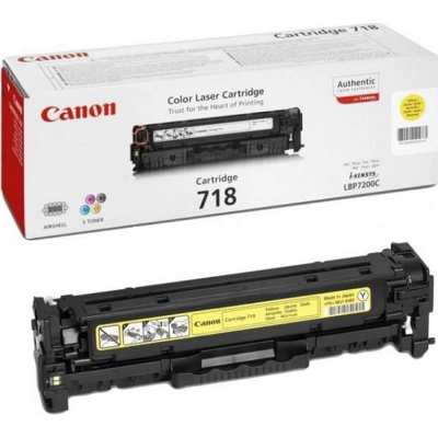 Картридж Canon 718 LBP-7200/ MF-8330/ 8350 yellow (2659B002/2659B014) - головне фото