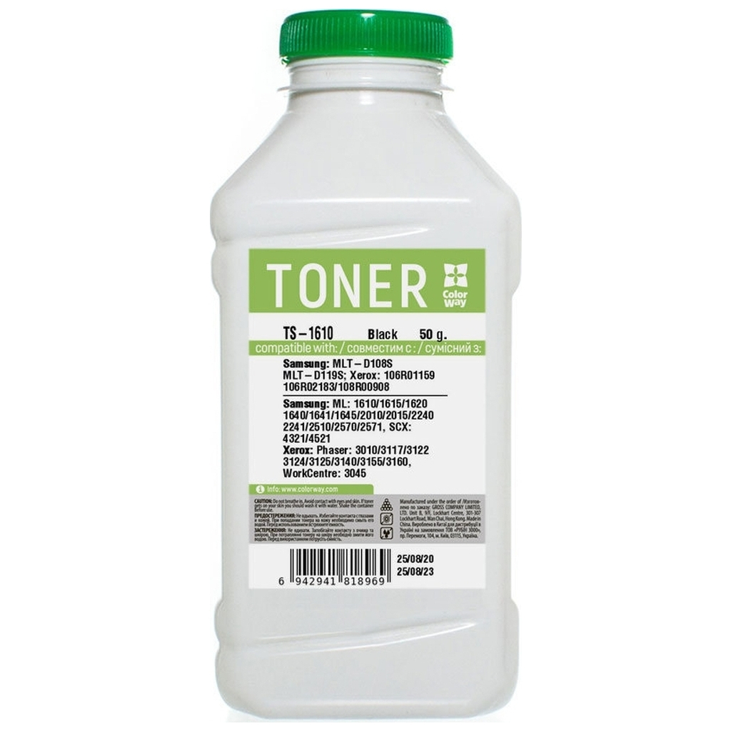Тонер SAMSUNG ML-1610/1640 ColorWay (TS-1610) - фото 1 Тонер SAMSUNG ML-1610/1640 ColorWay (TS-1610) - фото 1
