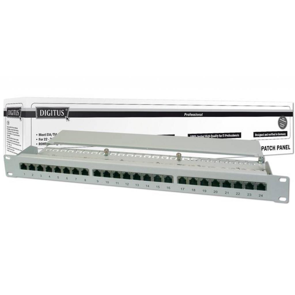 Патч-панель 19" 1U 24 порти 5e FTP в зборі Digitus (DN-91524S) - фото 1