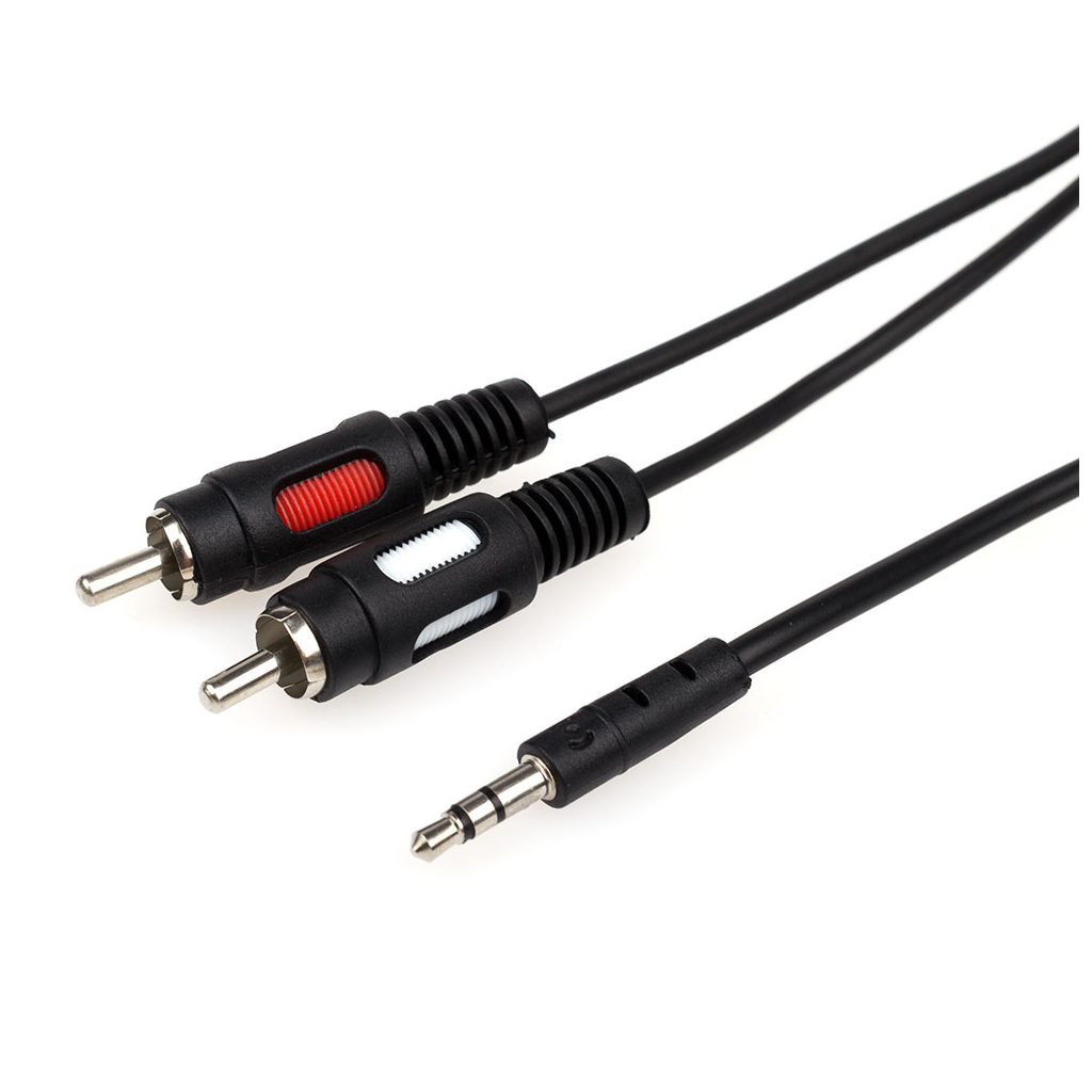 Кабель мультимедійний 3.5mm M to 2xRCA M Atcom (10708) - фото 1