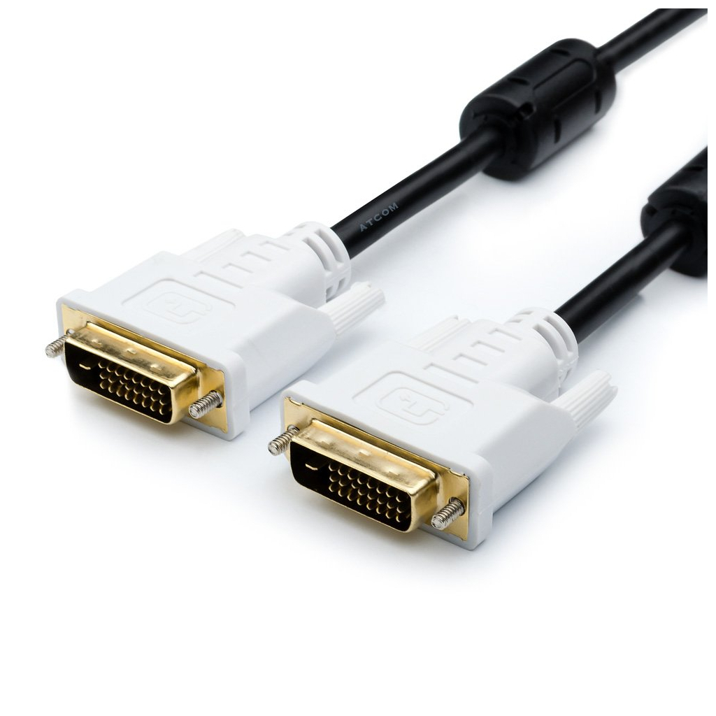 Кабель мультимедійний DVI M to DVI M 1.8m 24+1pin Atcom (8057) - фото 1