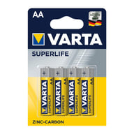 Батарейка Varta AA SUPERLIFE Zinc-Carbon R6 * 4 (02006101414) - фото 1