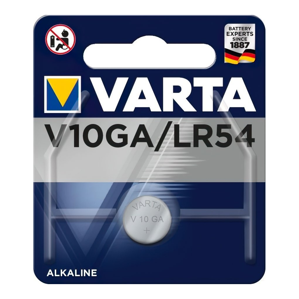 Батарейка Varta V 10 GA (04274101401) - фото 1 Батарейка Varta V 10 GA (04274101401) - фото 1