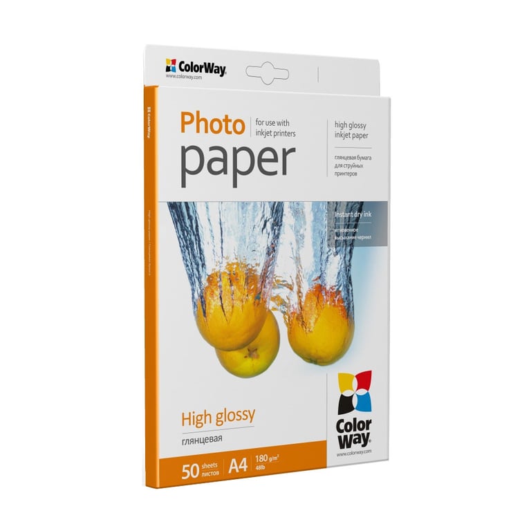 Фотопапір ColorWay A4 180г glossy 50л (PG180050A4) - фото 2