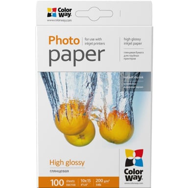 Фотопапір ColorWay 10x15 200г glossy, 100с (PG2001004R) - фото 1