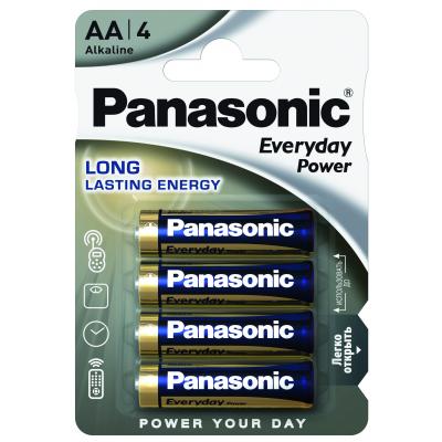 Батарейка Panasonic AA EVERYDAY POWER * 4 (LR6REE/4BP / LR6REE/4BR) - фото 1
