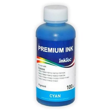 Чорнило InkTec Epson C79/91 Т26/27 ТХ106/117 S22/SX130/420 Cyan Pigment (E0013-100MC) - фото 1
