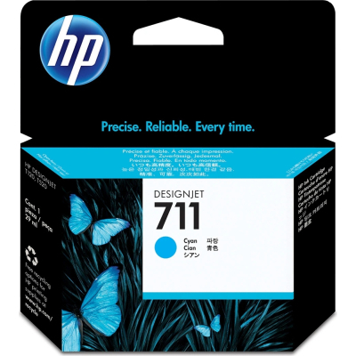 Картридж HP DJ No.711 DesignJet 120/520 Cyan (CZ130A)