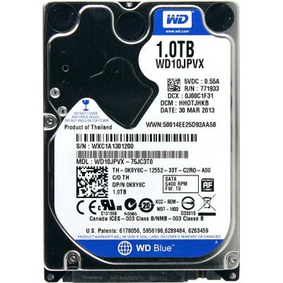 Жорсткий диск для ноутбука 2.5" 1TB WD (WD10JPVX) - фото 1