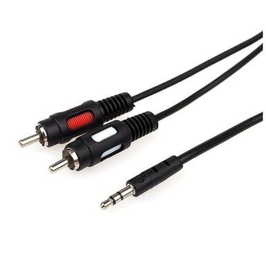 Кабель мультимедійний Jack 3.5mm папа/2RCA папа Atcom (10707) - фото 1