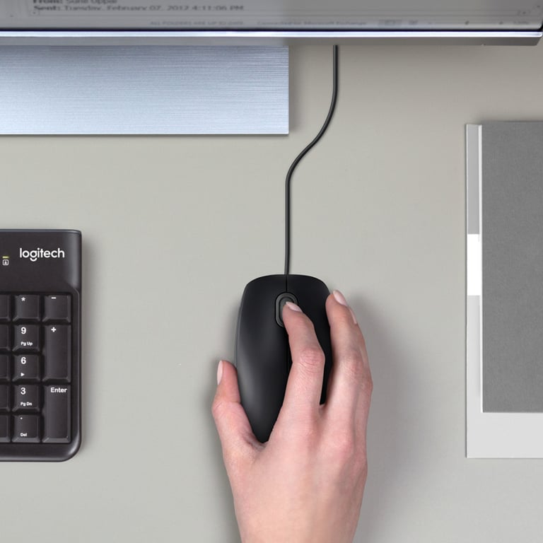 Мишка Logitech B100 Black (910-003357) - фото 2