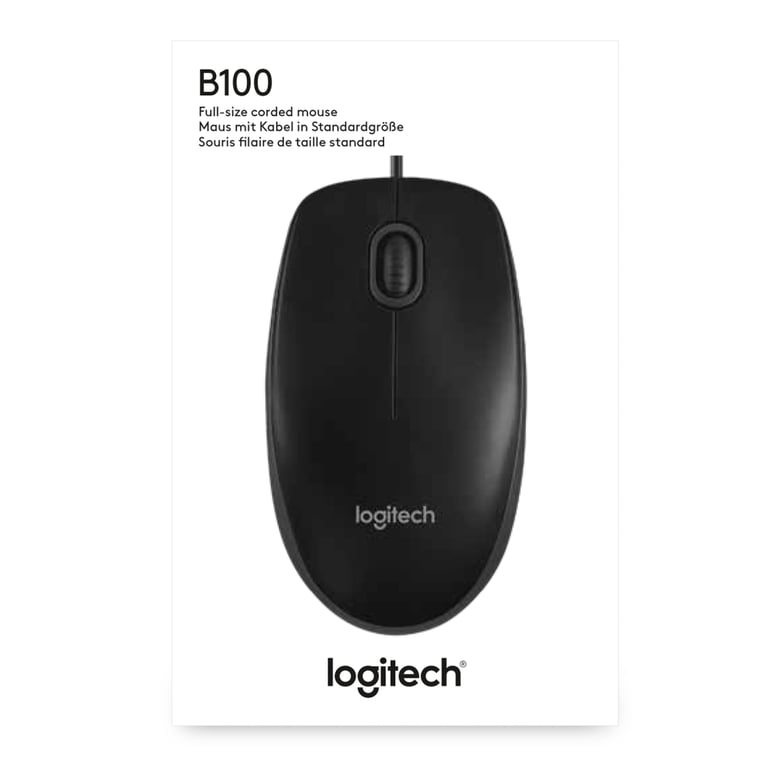 Мишка Logitech B100 Black (910-003357) - фото 7