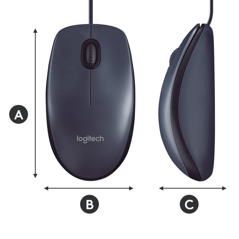 Мишка Logitech B100 Black (910-003357) - фото 8