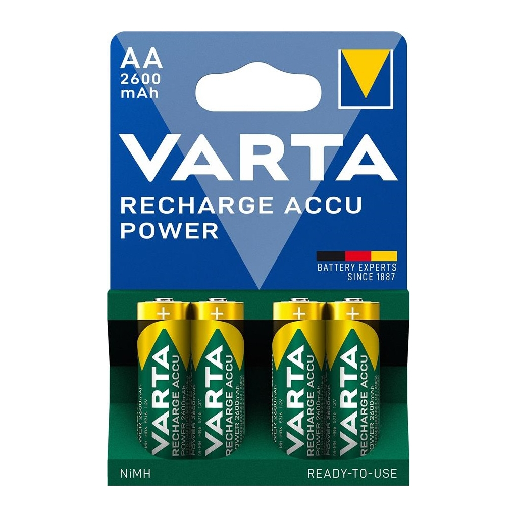 Акумулятор Varta AA 2600mAh * 4 (05716101404) - фото 1