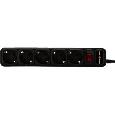 Мережевий фільтр живлення LogicPower LP-X5-UPS 3.0м, 0,75mm2, 10A (2754) - фото 2