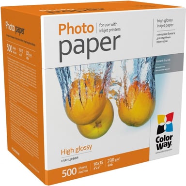 Фотопапір ColorWay 10x15 230г glossy, 500с (PG2305004R) - фото 1