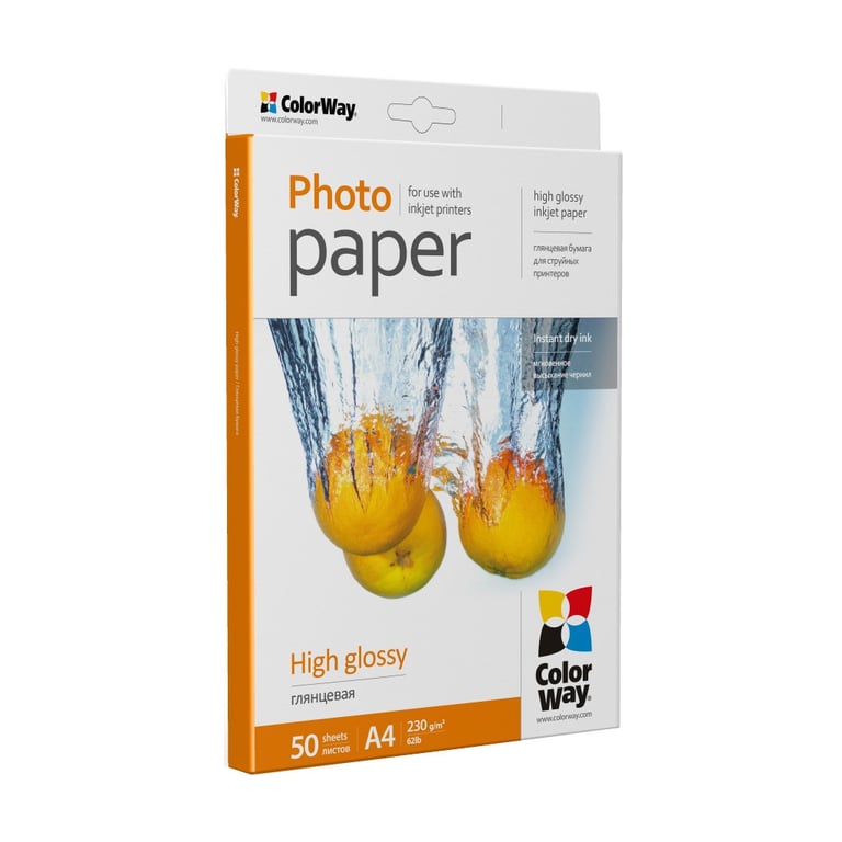 Фотопапір ColorWay A4 230г Glossy 50c (PG230050A4) - фото 2