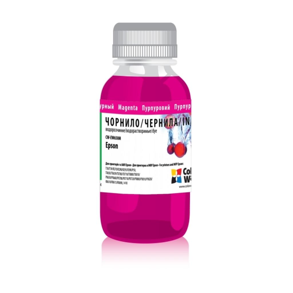 Чорнило ColorWay Epson SP R270/290 RX500 TX650 200мл Magenta (CW-EW650M02) - фото 1