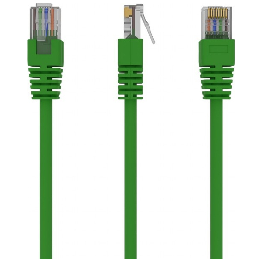 Патч-корд 0.25м Cablexpert (PP12-0.25M/G) - фото 1