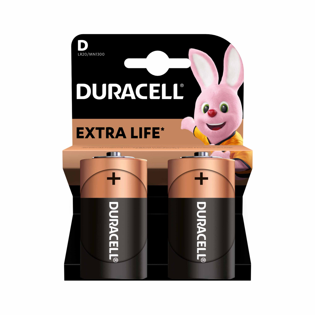 Батарейка Duracell D LR20 лужна 2шт. в упаковці (81545439/5005987/5014435) - фото 2 Батарейка Duracell D LR20 лужна 2шт. в упаковці (81545439/5005987/5014435) - фото 2