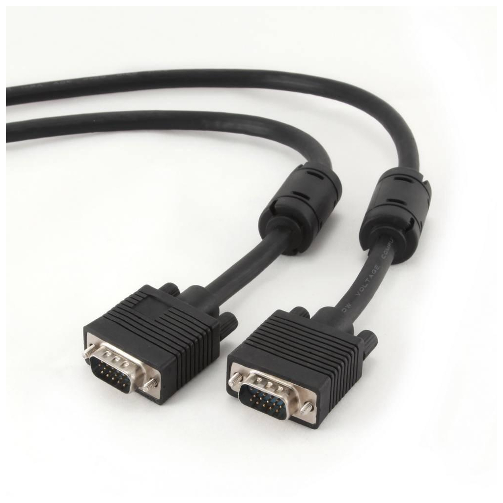 Кабель мультимедійний VGA 5.0m Cablexpert (CC-PPVGA-5M-B) - головне фото