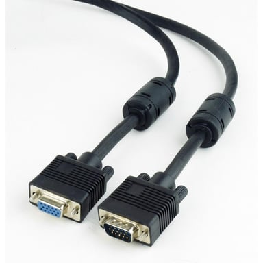 Кабель мультимедійний VGA M/F 1.8m Cablexpert (CC-PPVGAX-6B) - фото 1