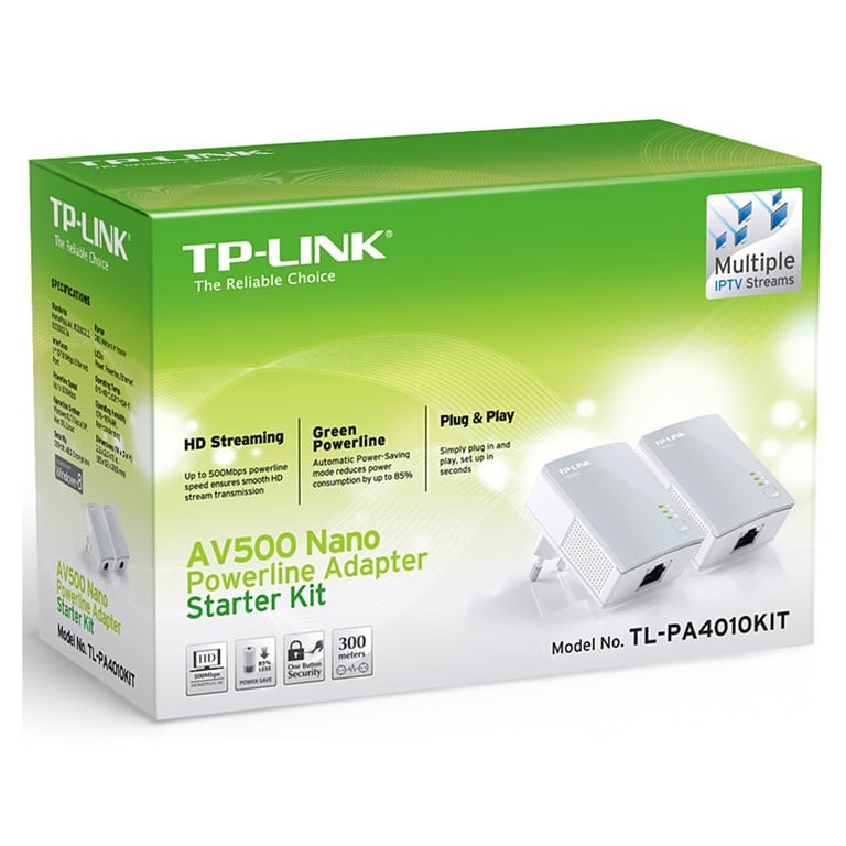Адаптер Powerline TP-Link TL-PA4010 KIT - фото 3