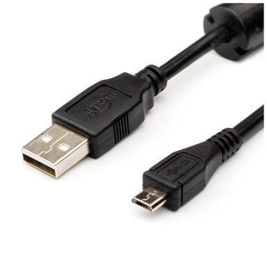 Дата кабель USB 2.0 AM to Micro 5P 0.8m Atcom (9174) - фото 1