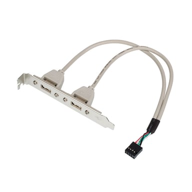 Кабель для передачі даних косичка (для системної плати), 2xUSB 2.0 Atcom (15257) - фото 1