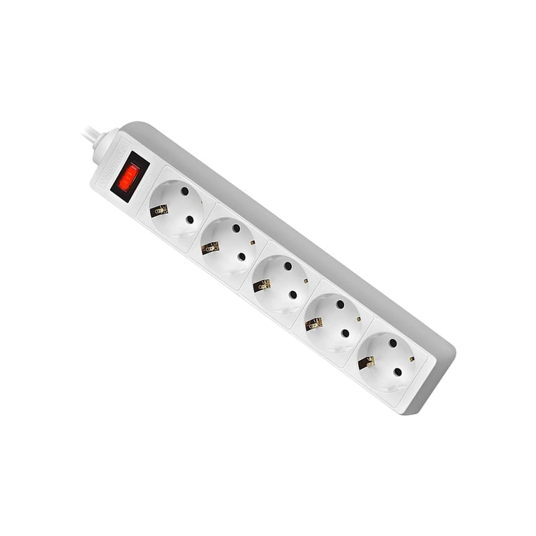 Мережевий фільтр живлення Defender ES 1.8m 5 роз. white (99481) - фото 2