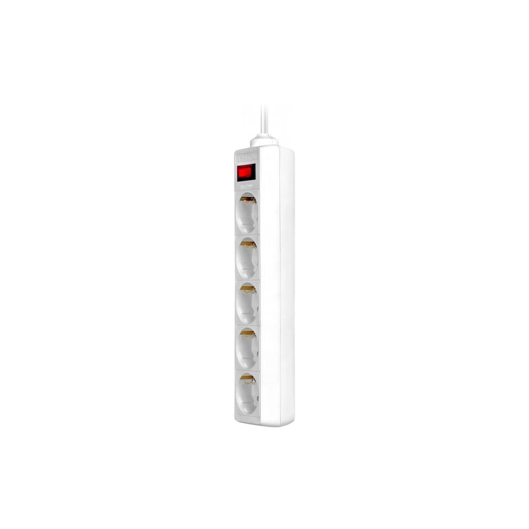 Мережевий фільтр живлення Defender ES 1.8m 5 роз. white (99481) - фото 3