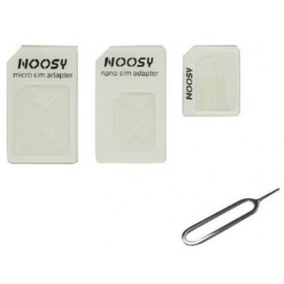 Адаптер для SIM-карт Noosy Adapter Nano SIM for all size (19712 / 15514) - фото 2