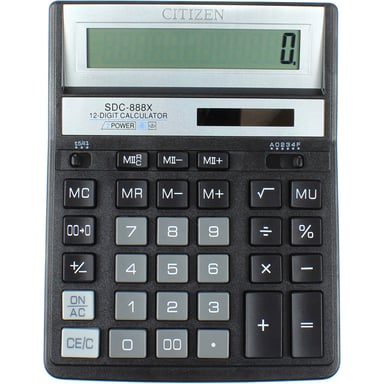Калькулятор Citizen SDC-888XBK - фото 1