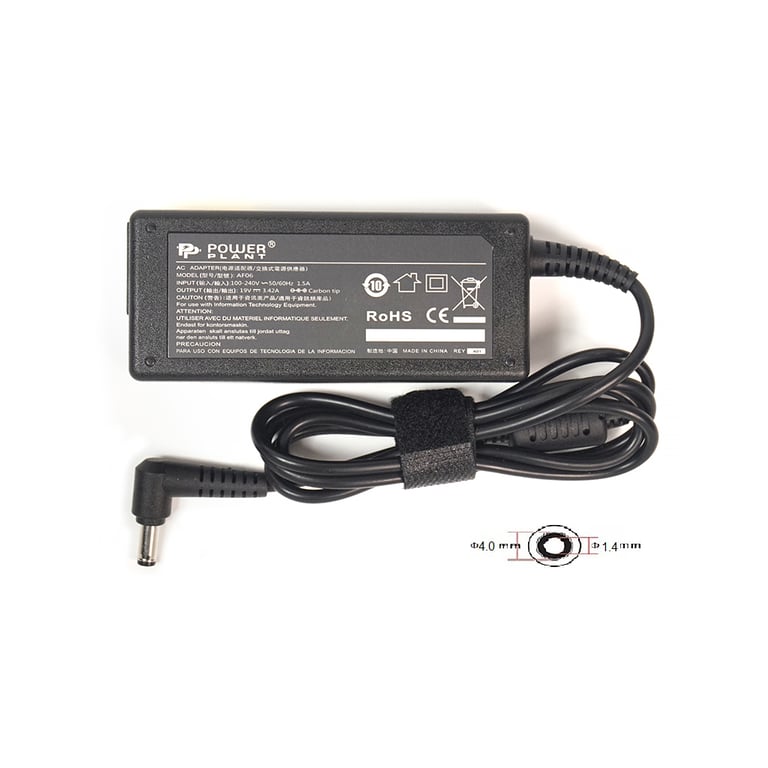 Блок живлення до ноутбуку PowerPlant ASUS 220V, 65W, 19V, 3.42A (4.0*1.35) (AS65F4014) - фото 3