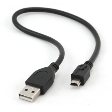 Дата кабель USB 2.0 AM to Mini 5P 0.3m Cablexpert (CCP-USB2-AM5P-1) - фото 1