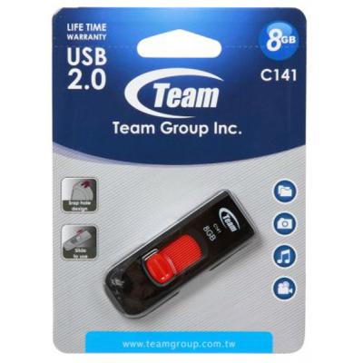 USB флеш накопичувач Team 8GB C141 Red USB 2.0 (TC1418GR01) - фото 5 USB флеш накопичувач Team 8GB C141 Red USB 2.0 (TC1418GR01) - фото 5